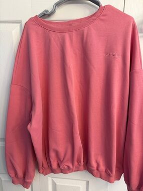 Women's Coral Pink Oversized Sweatshirt